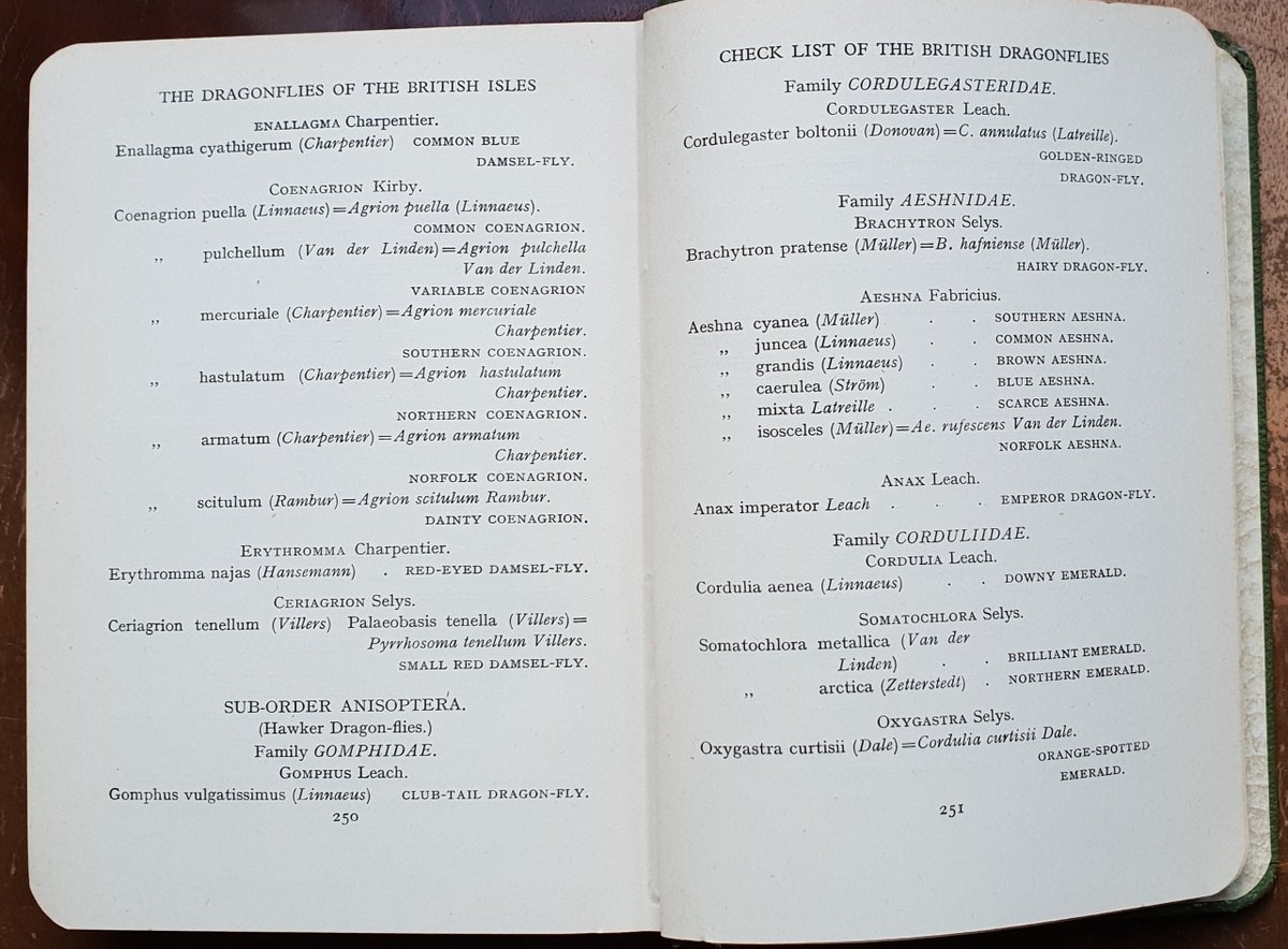 Longfield's English names were half-way to the system we use now, commonly having the generic name with a descriptive epithet, e.g. Common Sympetrum rather than Common Darter, Broad-bodied Libellula rather than Broad-bodied Chaser.