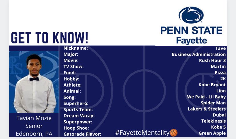 Penn State Fayette MBB tweet media