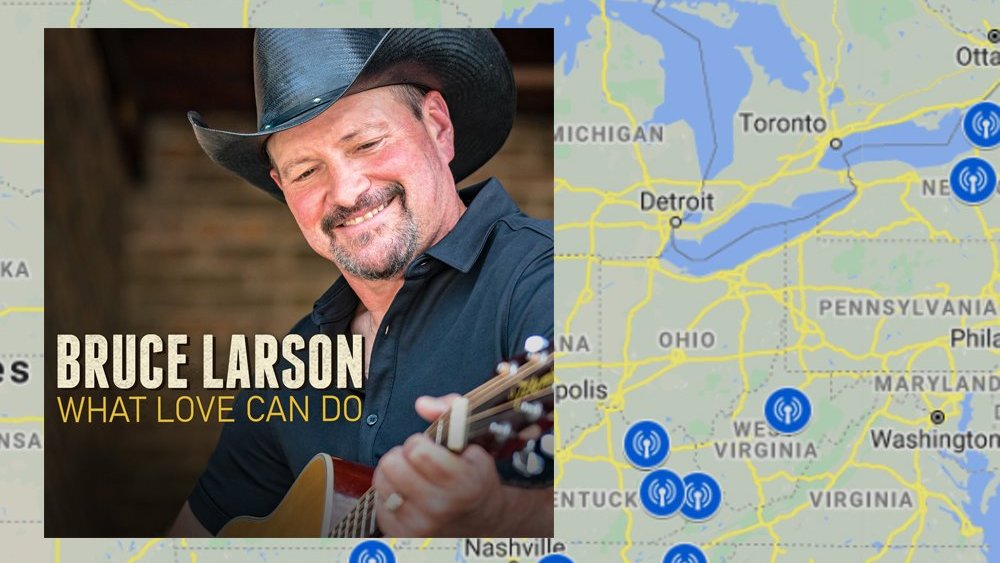 Excited to just learn that 50+ country radio stations in 23 states are already playing "What Love Can Do"!

Find a station near you with our new interactive airplay map!
> brucelarson.airplaymap.com.

#brucelarson #whatlovecando