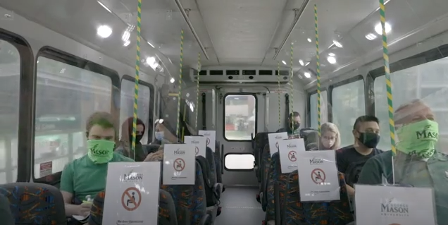 GeorgeMasonNews's tweet photo. #MasonNation: Wondering what using the @MasonShuttles will be like in light of Mason's new safety protocols due to #COVID19? 🚌
We've got your answers in this video >> https://t.co/Xn9EftOFXj
Learn more at https://t.co/8tKLWxjYkh. #SafeReturnMason #DoOurPartMason https://t.co/YlbU5ZLPWx