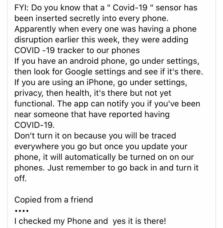 larkylulu's tweet photo. Itโs on my phone. Check yours, start leaving your phone home. Itโs real. #covid2020 #masksdontmatter https://t.co/wrH9bDar0K