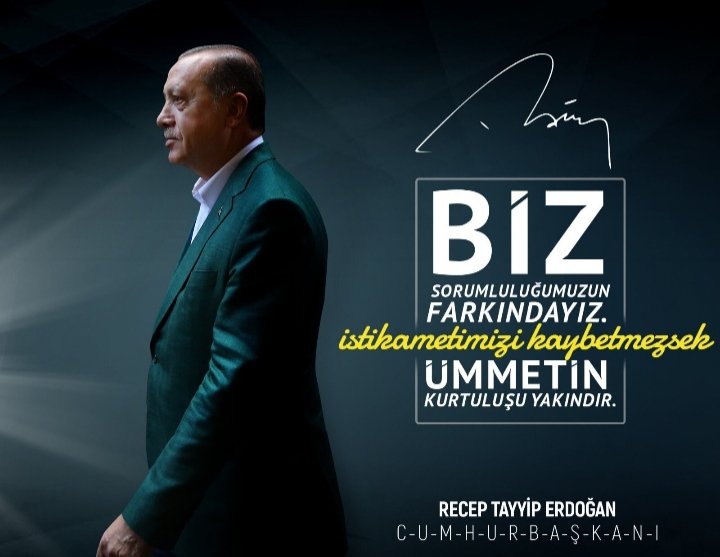 .
Birlikte yürüyecek daha çok yolumuz var. 
Aşkımız, sevdamız, yârimiz, yarınımız, vatanımız var.

#ReisciyimÇünkü