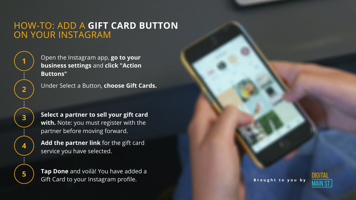 digital_mainst's tweet image. DSS ➡️ Tip of the Day. Online gift cards are a great way for customers to support your biz from home. Having an online option makes it easier for them to send their friends a gift card - or keep it for themselves! It can help you increase sales. #digitaltip #OnlineMarketing