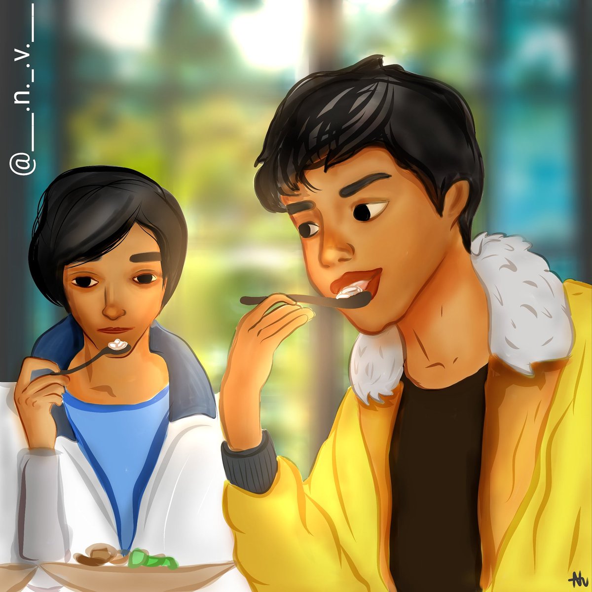 Made this. I like the colors. #digitalart #art #digitalartist #digitalpainting #portraitart #digitalportrait