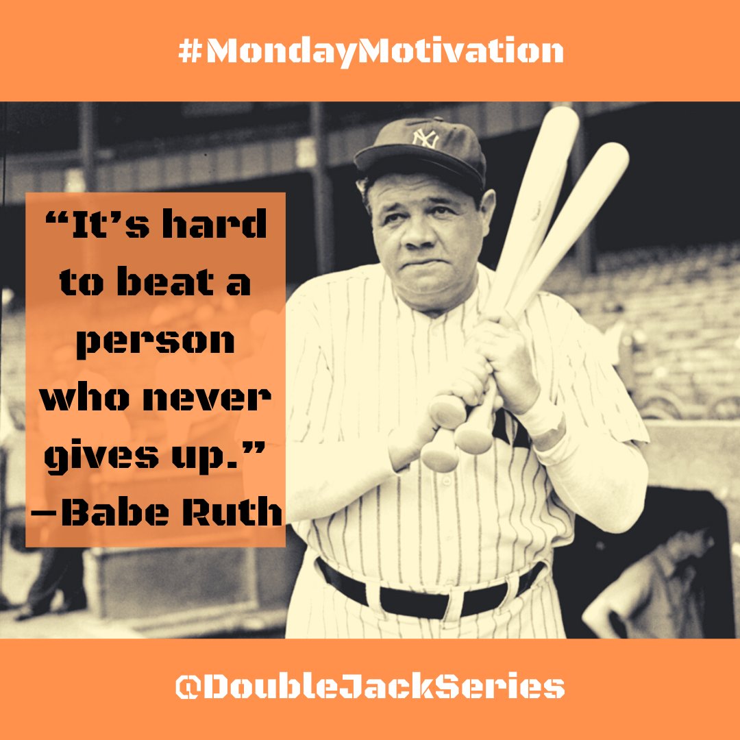 DblJkSeries's tweet photo. YEEEEES!!! 🤩🎉 #truth #baberuth #quotesmotivation https://t.co/qsbQiCfU7r