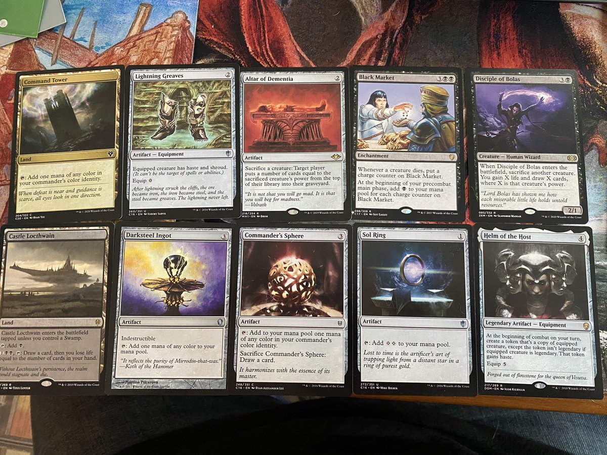 *BLACK EDH DECK STARTER KIT GIVEAWAY*

Black won the poll so time to make a black based EDH deck! 

To enter:

Like this tweet
Retweet this tweet
Follow me

This starter kit has 18 great cards that all black EDH players love!

F = Foil

Winner drawn Aug 24

#mtg #potiongiveaways