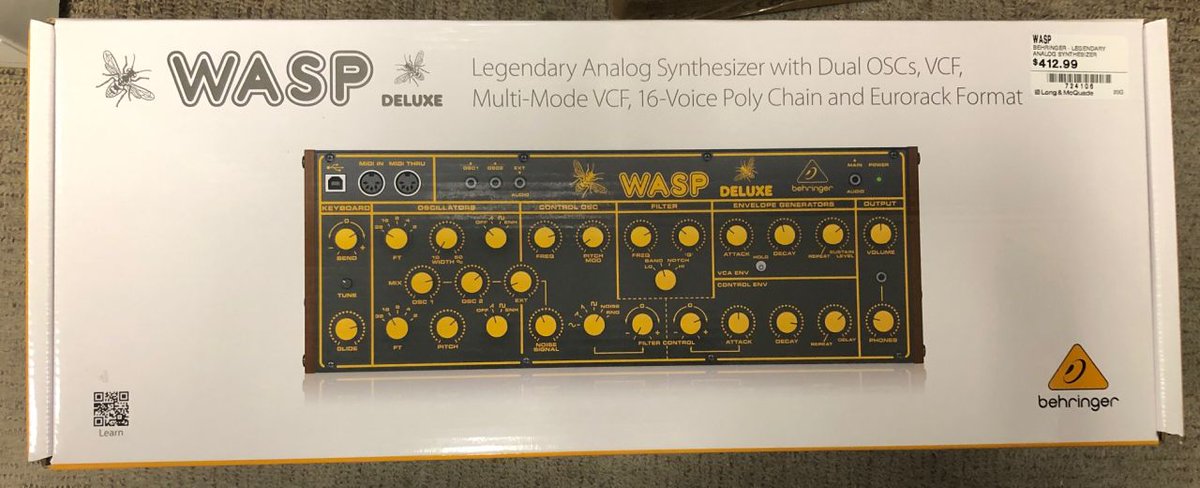 KWHCoaster's tweet photo. No more #WFH for now, so back at the office today in downtown #Toronto for the time being.
So, dropped by @LongMcQuade to extend a warranty on my #Deepmind12D and ended up grabbing this @Behringer #WASP #synthesizer
Eager to get home... https://t.co/8jlAnvoxiJ