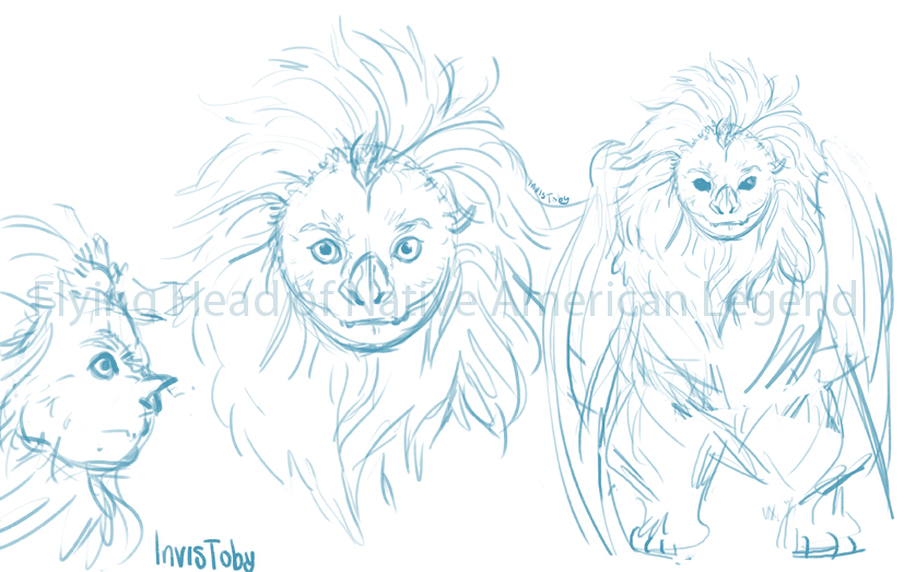 1InvisibleToby's tweet photo. some Discord help, with some designs, a bit of a challenge, with a Native American mythical beast, the Flying head.
#1invisibletoby #art #design #mythicalbeast #flyinghead #lionmain #owl #bat #bear https://t.co/SU8B8GWz0m