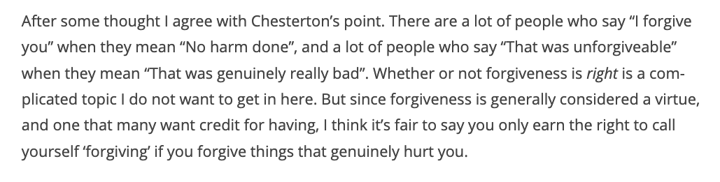To be constantly holistically evaluating my friends and family certainly wouldn't be unconditional love. It also wouldn't be loyalty! You can only express the virtue of loyalty by being tested. (Scott gets this correct, too, although he discusses forgiveness rather than loyalty.)