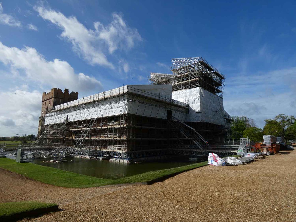 As a result the house is currently undergoing a £6,000,000 restoration and repair programme, that has involved over 31 miles of scaffolding, and a roof being placed over the whole building. It's a work or art!