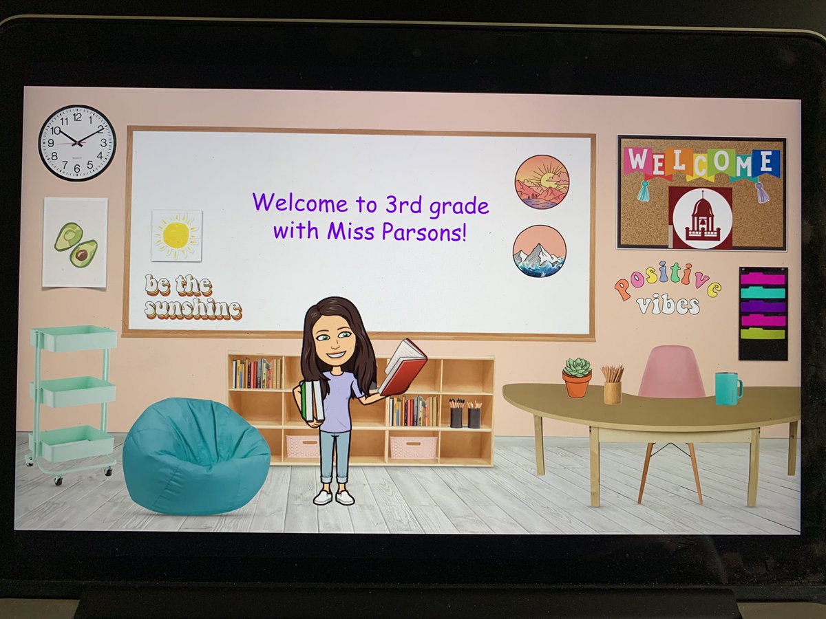 MissParsons_'s tweet photo. When you start getting carried away with Bitmoji classrooms and make multiple depending on what you feel like using each day 🙃📚 https://t.co/9LicYU7mkS