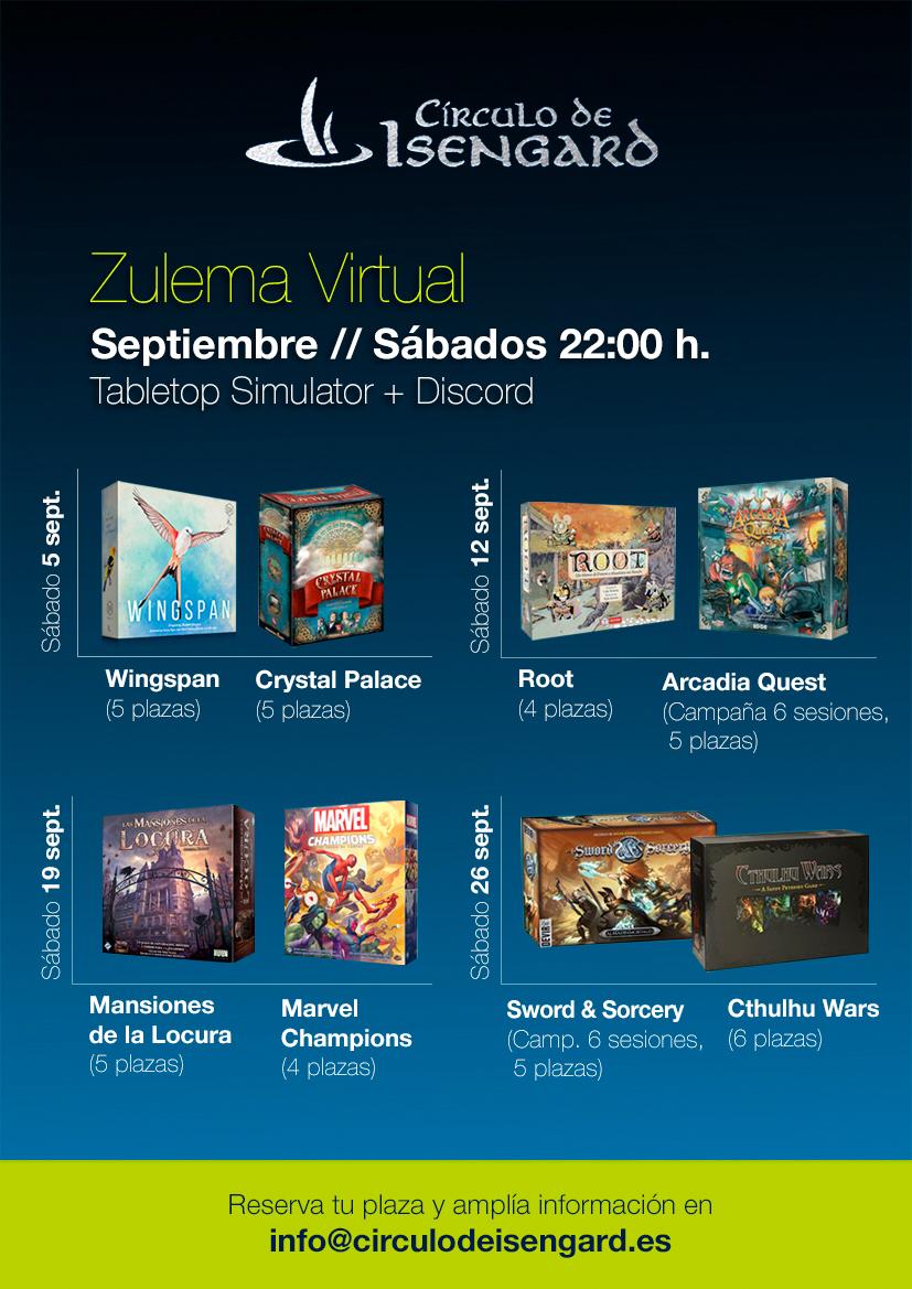 CirculoIsengard's tweet photo. Todos los interesados puede contactarnos para una sesión nocturna los sábados 22:00. ¿Estás tumbado en tu sofá no te apetece ver una serie en tu plataforma favorita y no sabes qué hacer?
¡Corre que las plazas vuelan! Apúntate
#CirculoIsengard #sigancirculando #ZulemaVirtual https://t.co/0EtvO4NaE9