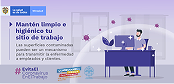 CundiDigital's tweet photo. #RegiónQueProgresaConTIC
El coronavirus puede permanecer por varias horas sobre superficies como mesas, teclados y  lapiceros  que tocamos durante nuestra jornada laboral, ¡limpia diariamente tu sitio de trabajo!, y #EvitaElCoronavirusEnElTrabajo
#NoBajamosLaGuardia https://t.co/YbJo2GpmIr