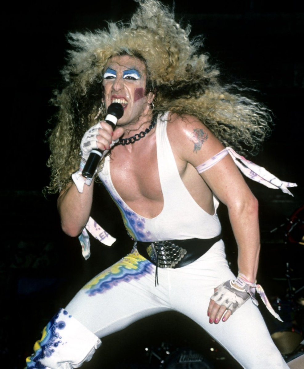 Dee Snider of #TwistedSister performs in New York, circa 1989.