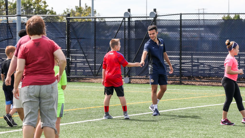 marquettesoccer's tweet photo. We do it #FortheKids ✊✊

#WeAreMarquette | #MarquetteSoccer https://t.co/LlnzH6uPfQ
