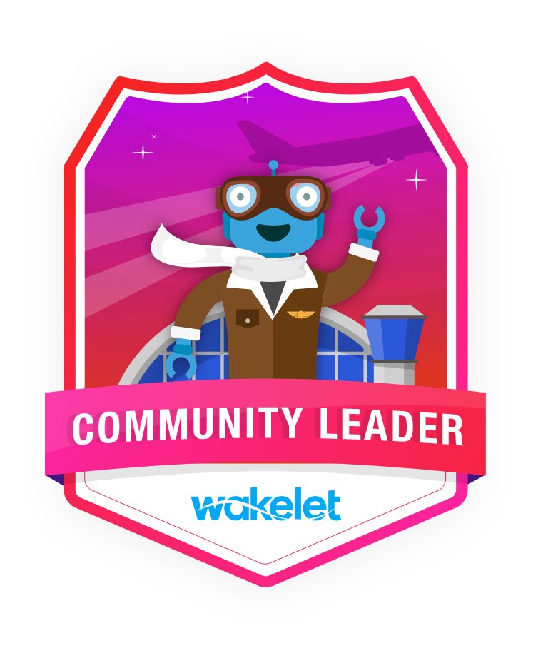 Excited to represent <a href="/wakelet/">Wakelet 💙</a> as a Community Leader! #WakeletCommunityLeader #wakeletwave 🌊