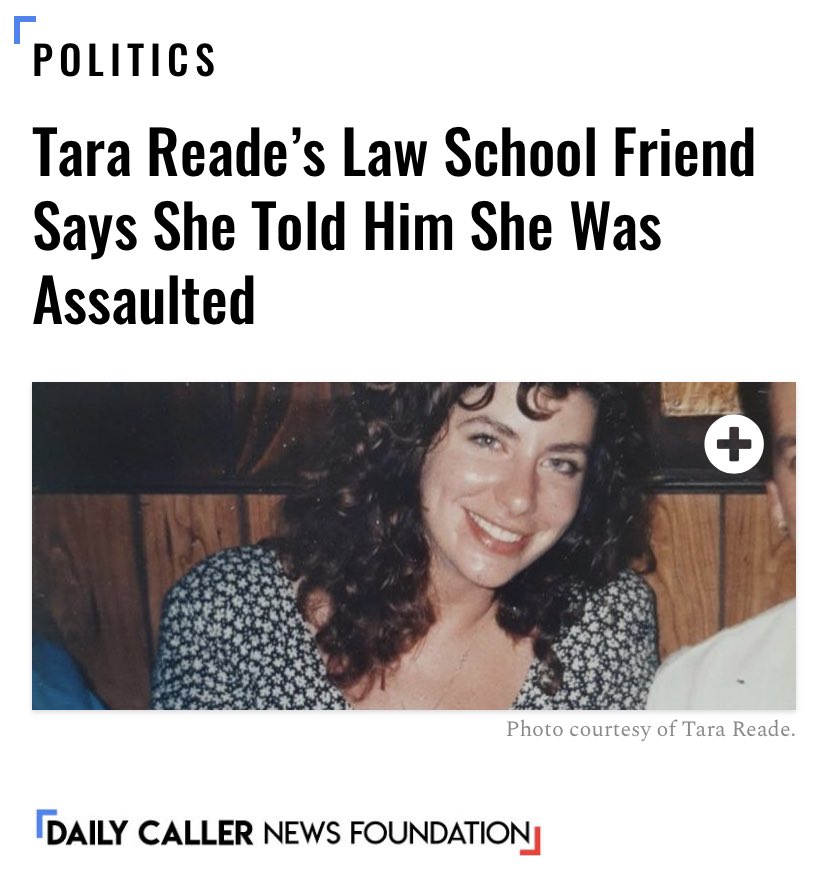 8. “A man who knew Tara Reade during law school says that she told him she was assaulted — marking at least the eighth person to corroborate aspects of her accusations against 2020 presidential candidate Joe Biden.”