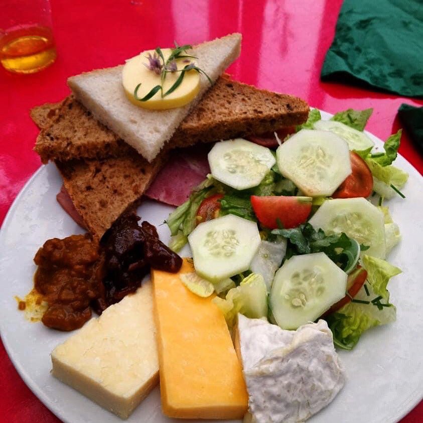 “Fantastic ploughman at Severn Cider over the weekend, with a few tasters too.”