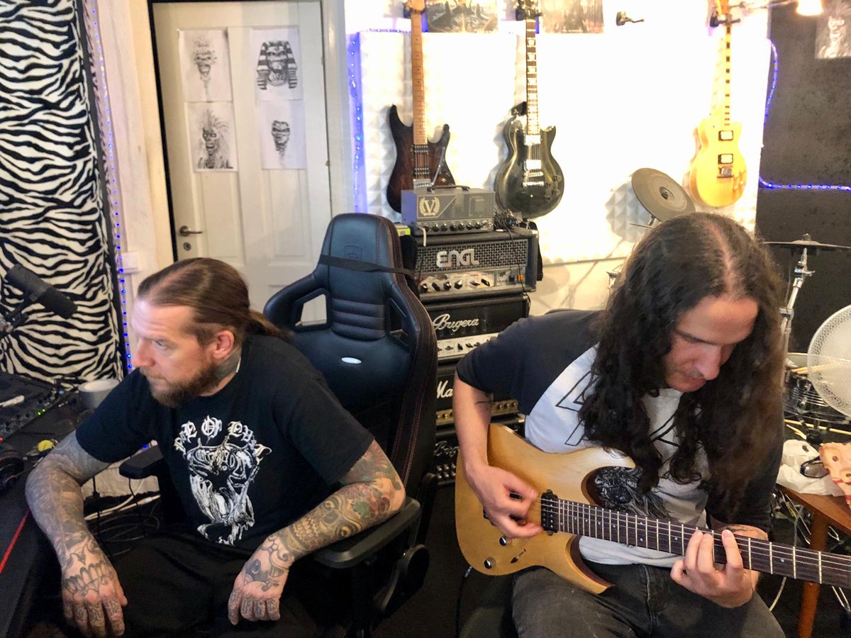 Unanimated666's tweet photo. So it has begun...
The Devil's fire is ablaze! This past weekend we entered Chrome Studios in Stockholm to begin the recording of our long awaited new full length album! Anders just finished tracking some vicious drums on 13 songs!  #Unanimated #NewAlbum https://t.co/ECiHTulzNc