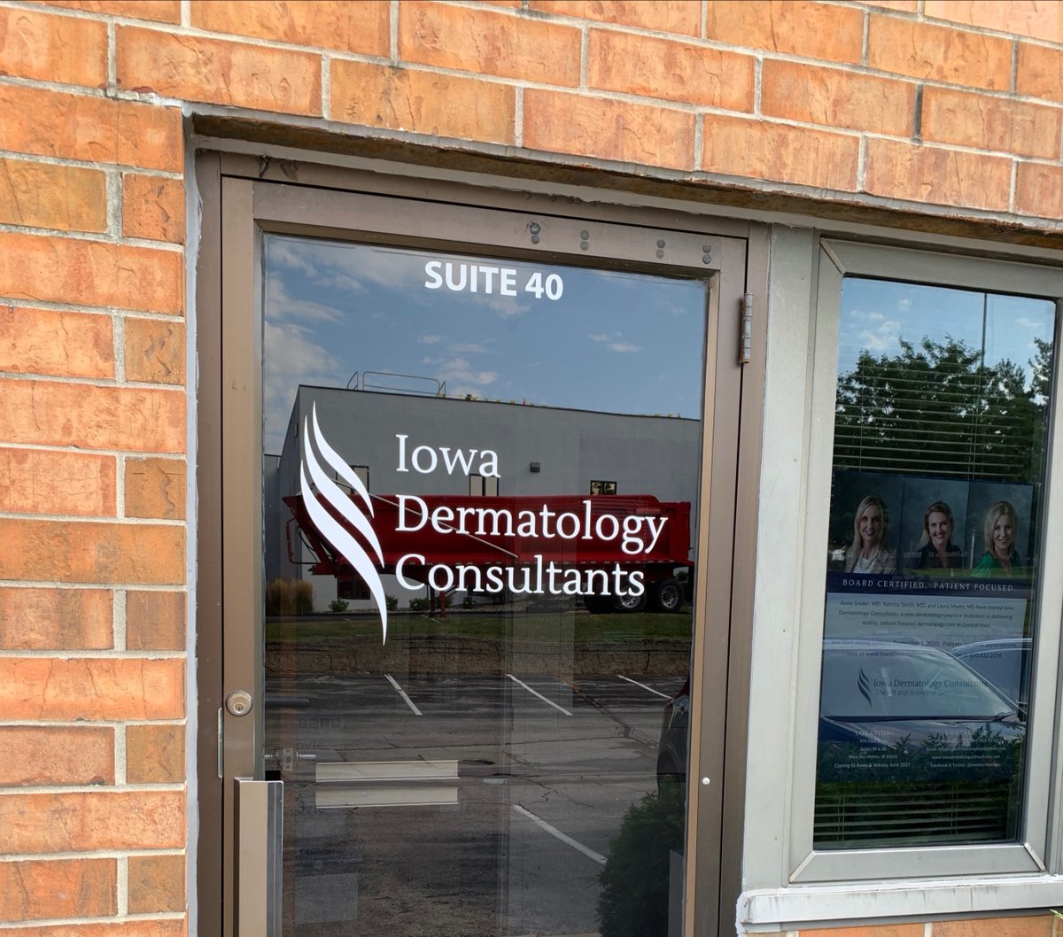 IowaDermatology's tweet photo. Signs are up!  One step closer to Opening September 1. https://t.co/CzC2jm88Qu