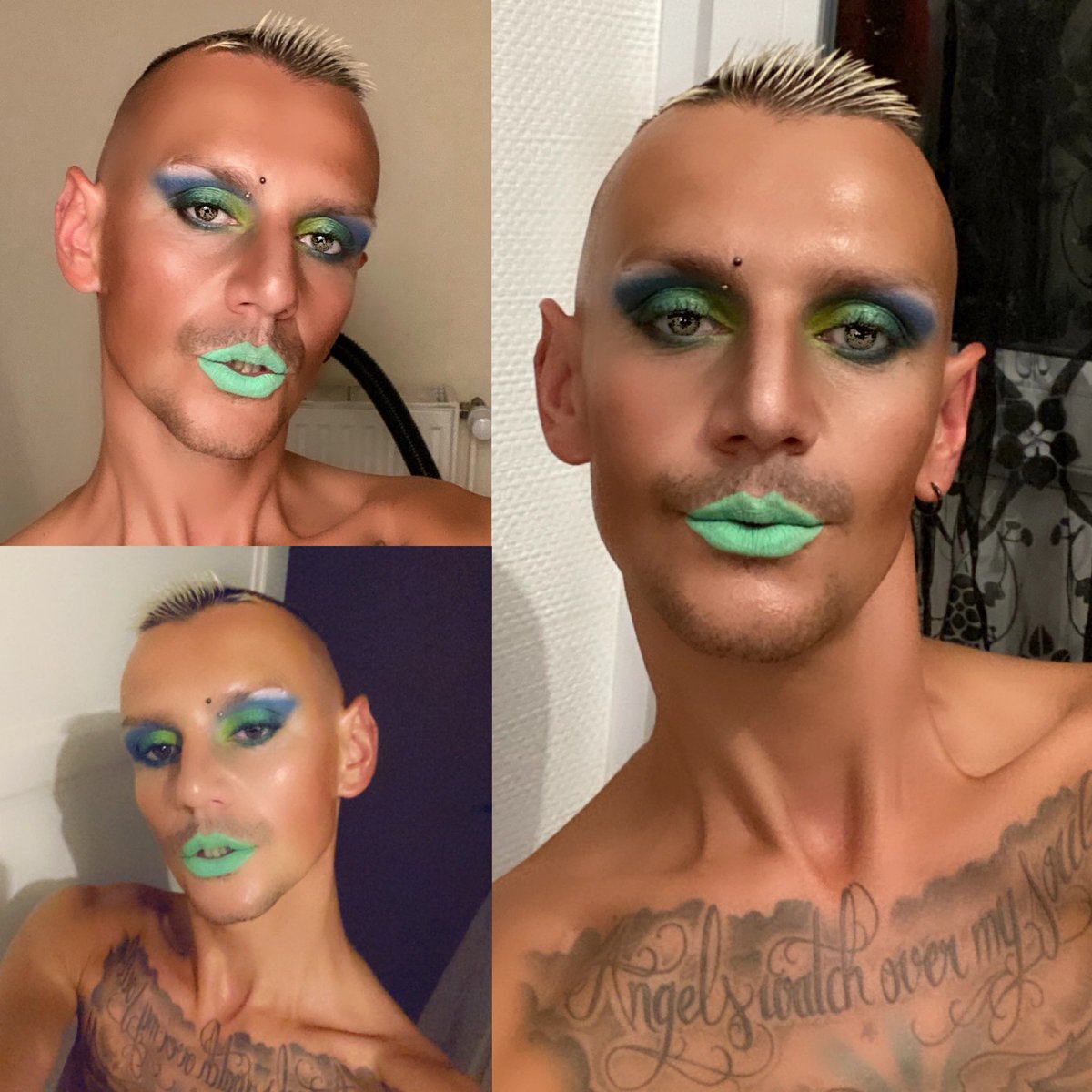 IronLeLoup's tweet photo. My Last 2 Makeup very coloured One vs more neutral Other One. #makeup #makeupartist #MakeupAddict #makeuplover #makeupboy #makeupguy #makeuptweet #makeupoftheday #makeuponfleek #beauty #beautyboy #beautyguy #mua #makeupfrance https://t.co/62Zd9bOELF