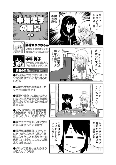 セクハラクソリプ限界オタク美少女4コマ 
