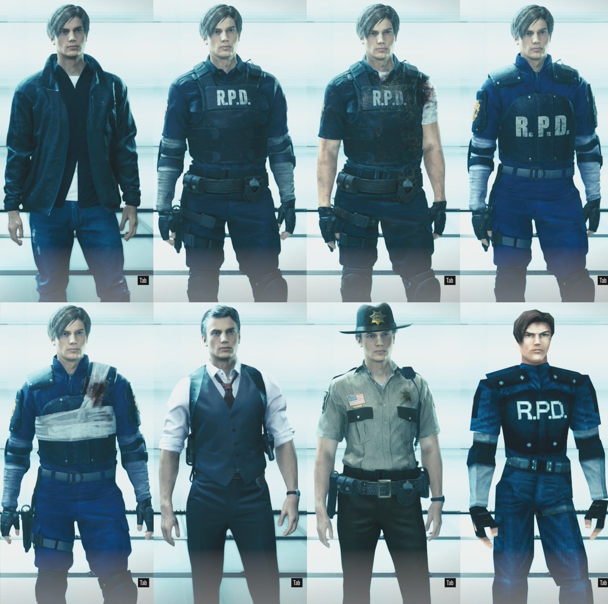 ResidentEvilWL's tweet photo. Which outfit (from Leon and Claire) Did you think suits the character? And you think it's more beautiful https://t.co/L5HPwEnOtY
