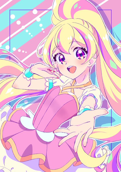 髪の毛のハイライトがダイヤモンド型であることに気付いちゃった...かわいすぎ...きらきらのあいどる......
#aikatsu #アイカツプラネット  #ハナ 