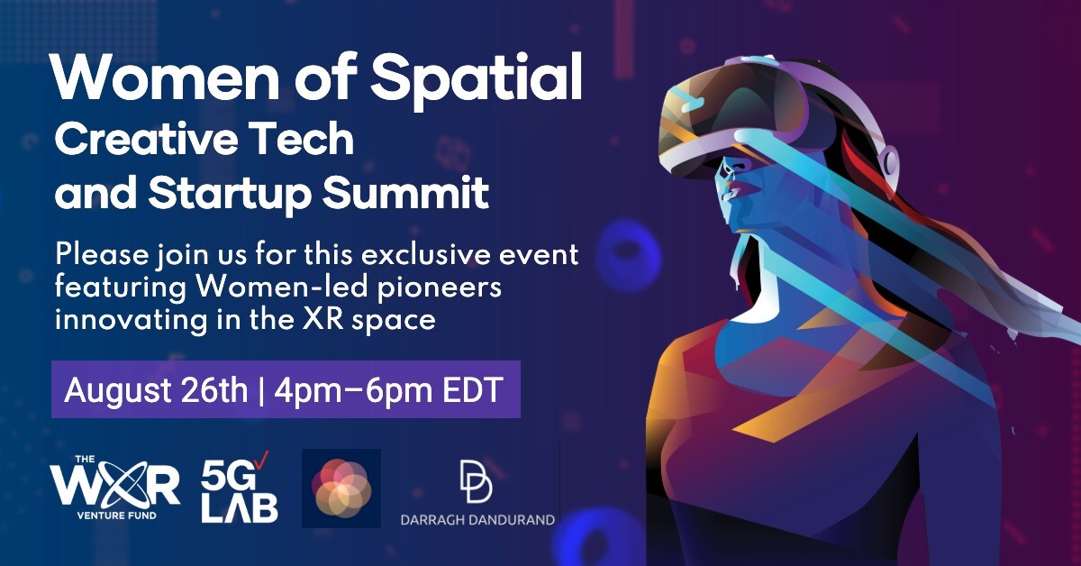 Have you missed seeing the #XR community at events? We have too! Join us next week for a special Women of Spatial Summit hosted w/<a href="/Verizon5g/">Verizon 5G</a> Lab <a href="/KaleidoVR/">Kaleidoscope</a> &amp; <a href="/DarraghDandy/">Darragh Dandurand</a>. Connect with creators, entrepreneurs, investors &amp; corporate leaders
 bit.ly/WXR-Verizon-Wo…