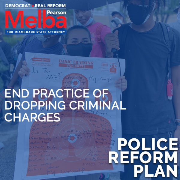 End practice of dropping criminal charges in exchange for defendants not suing police in civil court
State Attorney Rundle has done this for decades. This is not what transparency or accountability looks like 
#Melba2020 #TeamMelba #MelbaForMiami #27YearsIsEnough
#StandWithMelba
