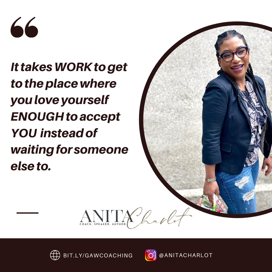 You will never know the joys of dating someone that accepts you 100% for being exactly who you are today and is also able to grow with you into the person that you will become tomorrow...if YOU can't accept who YOU are 100%!!! Let's talk! bit.ly/3h6mqfr