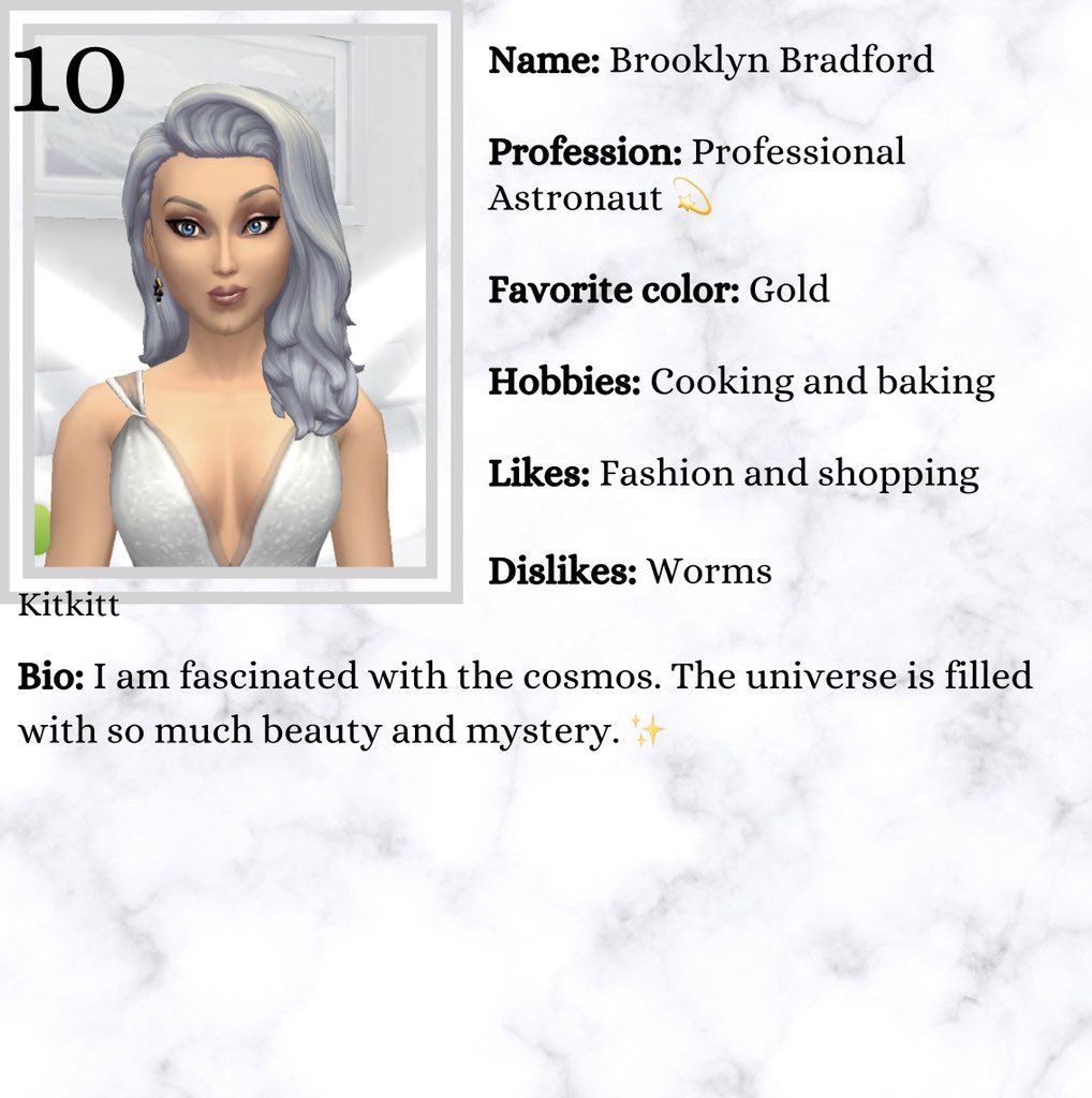 K24018183's tweet photo. Contestant of the past couple of days!!
Say hello to Arwen, Rob Stark, and Brooklyn Bradford!!
#thesims #sim #sims #thesimsmobile #simsmobile #simsfindinglove #tsmc #simscommunity #tsm #tsmbachelor #tsmbachelorshow #tsmbachelorcontest https://t.co/jLvnnQ7Y8y