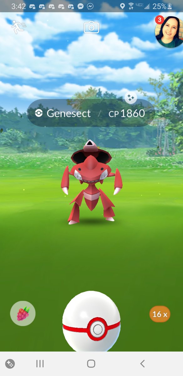 Gemwrapper's tweet photo. Omg it finally happened!!!!!  After 43 raids!! #GenesectRaids #Genesect #shiny #pokemongo https://t.co/Gr6brBVK0B