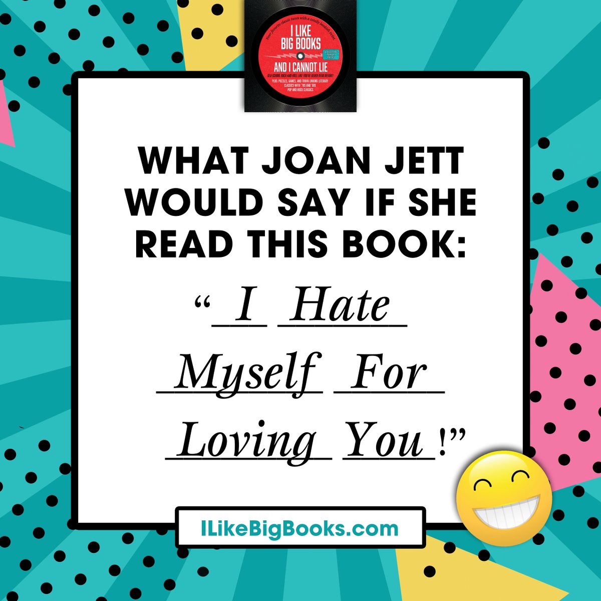 TotallyCool80s's tweet photo. People are complaining because they get stuck reading "I Like Big Books and I Cannot Lie" instead of doing what they should be doing. I say, turn on the retro tunes and read away! https://t.co/KtOI2b65sF

#80smusic #80squiz #70smusic #TC80s https://t.co/FsjyxZ32Af