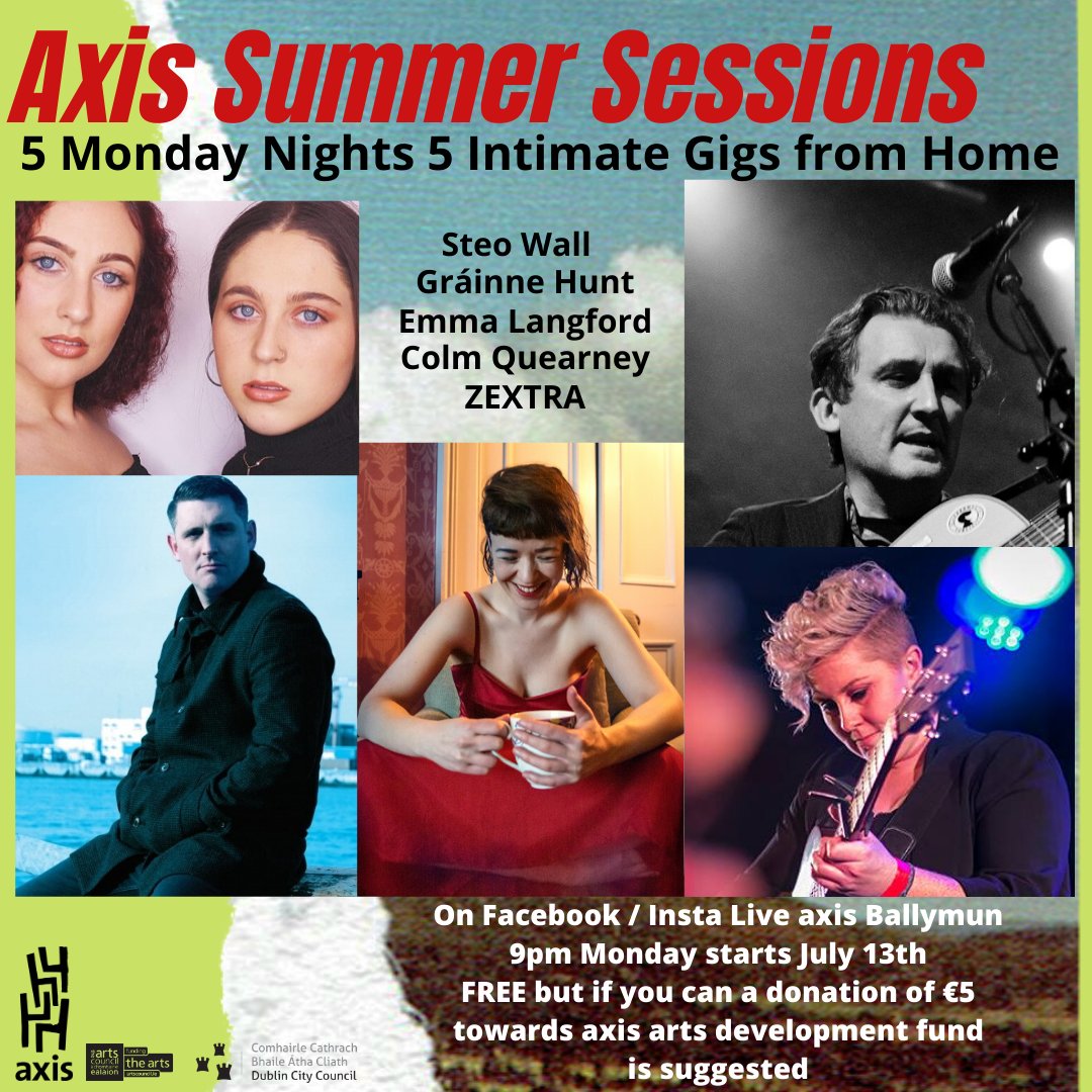 obrienmark's tweet photo. That was an amazing 5 Mondays of great music @axisBallymun. Thanks @steowall @grainnehunt @ELangfordMusic @QVibration @ZeztraOfficial and @POTMusician2020 and all who tuned in. Overwhelmed by the response and the amount that did. Shall we do some more in the Autumn / Winter?? https://t.co/bpOtnsGfP3