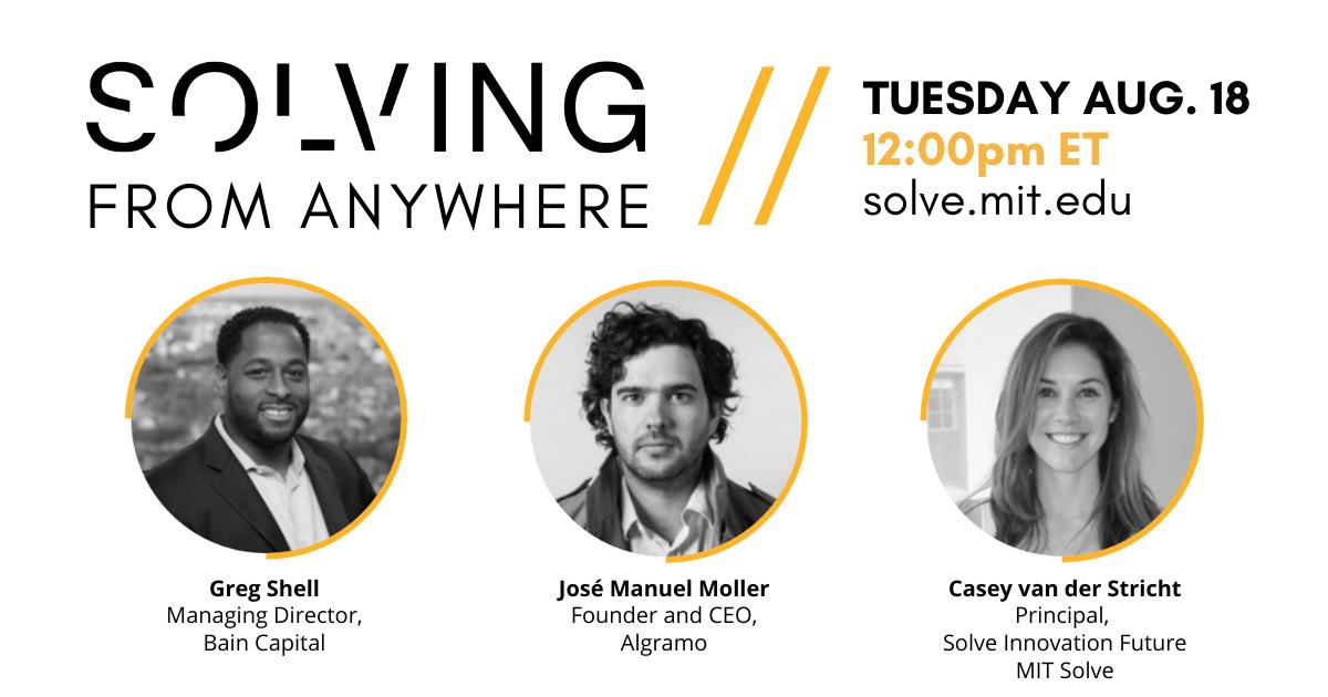 algramo_cl's tweet photo. MAÑANA a las 12 PM: #SOLVINGFROMANYWHERE 🌎 ¿Cómo están afrontando las inversiones de impacto los desafíos más urgentes que tenemos en la actualidad?
Inscripciones gratis aquí: https://t.co/uqL2jp18zQ
¡No te pierdas esta conversación de lujo! #Algramo https://t.co/Ma4pMV7t7E