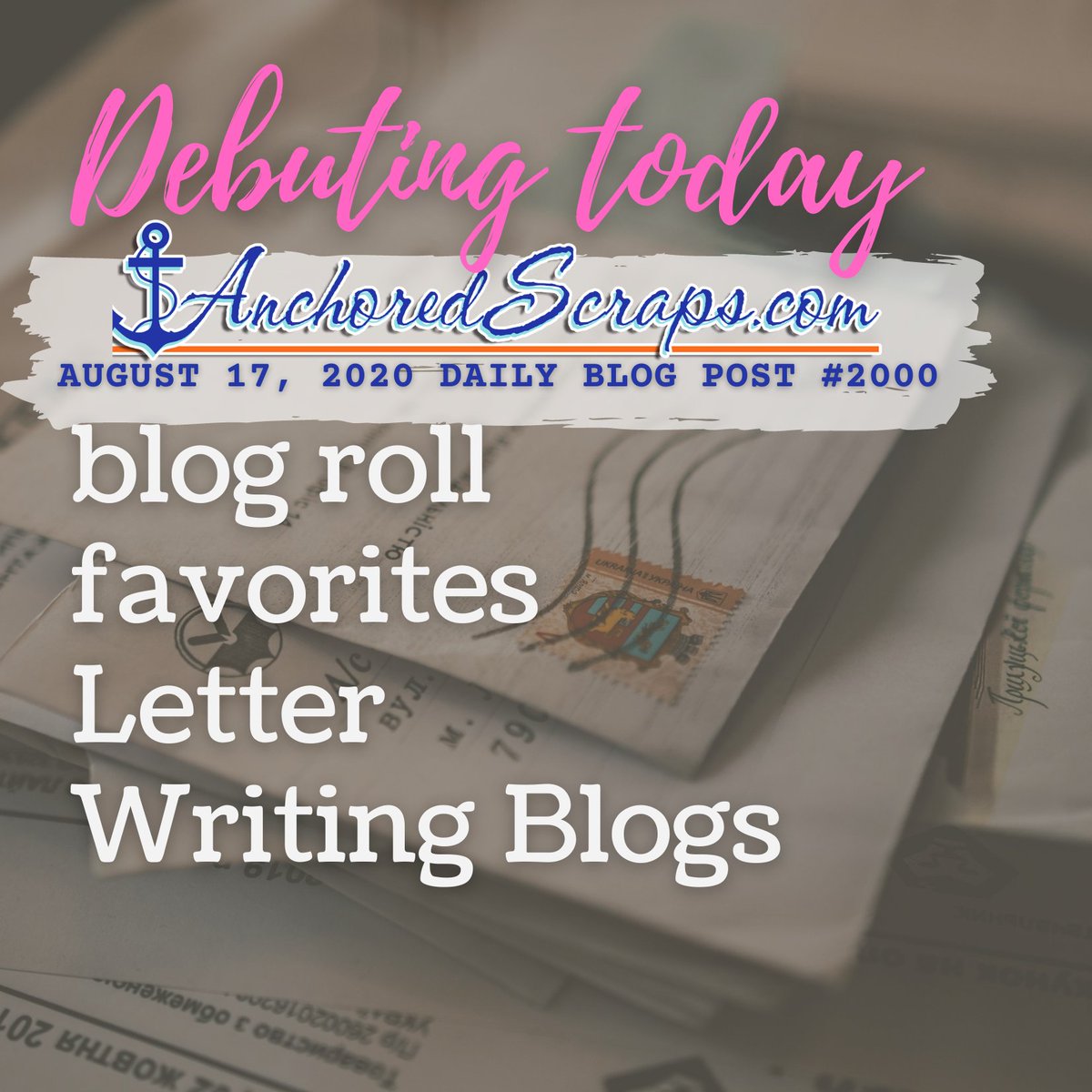 HelensStudio's tweet image. Congratulations @AnchoredScraps blog roll favorites debuting today to @ritewhileucan @LandJmagazine @LetterMatters @letterappsoc @MissiveMaven @365letters @_LWA @DovBee @_kzadrozny; "Musings of a letter writer" blog; A World of SnailMail Forum bit.ly/2Q34Ixu