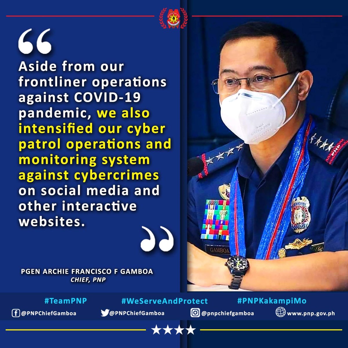 PNP Chief Archie Gamboa tweet media