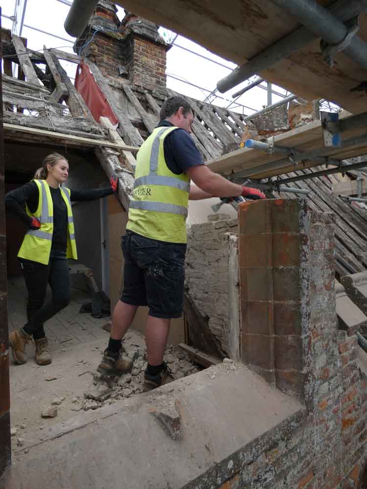 And lastly - a shout out to the contractors at Messenger Group, and all the team at  @OxburghHallNT , who carried on the project with a skeleton staff, in very difficult circumstances - and still smiled.You know who you are.