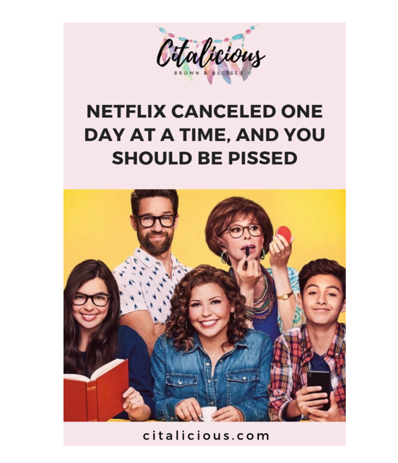 Citalicious1's tweet photo. When Netflix Canceled One Day @ a Time!

https://t.co/6Jaq4XYiE1

#netflix
#onedayatatime #RepresentationMatters https://t.co/UmLtYDyVyE