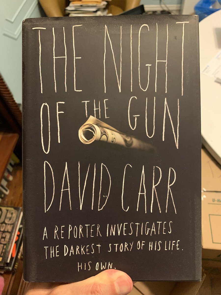 Part of this thread's gonna be me bragging about signed first editions. This one from the legendary  @carr2n means the world to me.