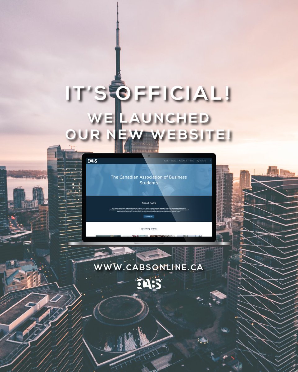 Hey everyone! We are happy to announce the launch of our new website. It’s been an ongoing project for us, and we are very excited to share it with you all. Check it out today! cabsonline.ca #CABS #Website #Launch