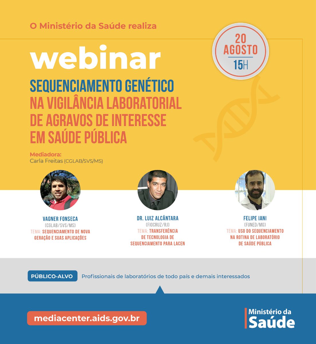 felipeiani's tweet photo. Tive o prazer de ser convidado pelo Ministério da Saúde para palestrar sobre sequenciamento genético. https://t.co/GPihS4BHUd