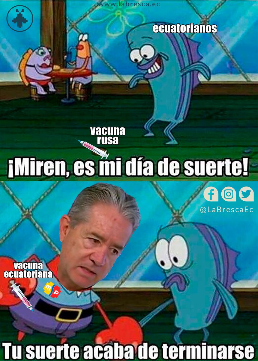 LaBrescaEc's tweet photo. #Humor| Ante la noticia sobre la vacuna elaborada por la Madre Rusia, todos los países no se quisieron quedar atrás para desarrollar su propia vacuna entre ellos se suma #Ecuador para controlar la pandemia del Covid-19.

Somos LA BRESCA. https://t.co/JgOz8FLZ2b