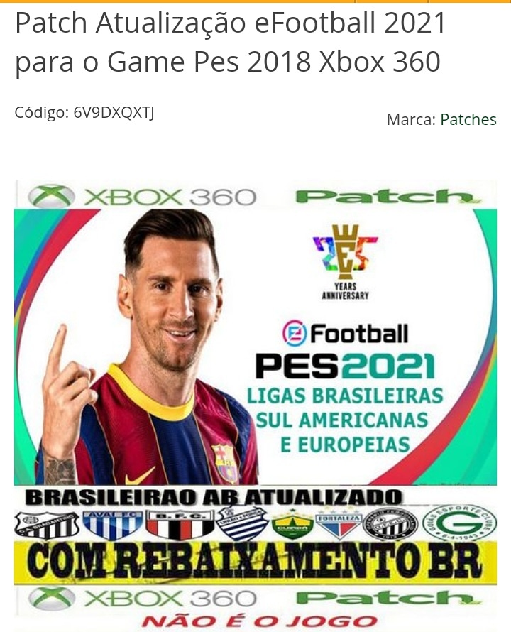 Pes 2018 Game Original Xbox 360 - ADRIANAGAMES