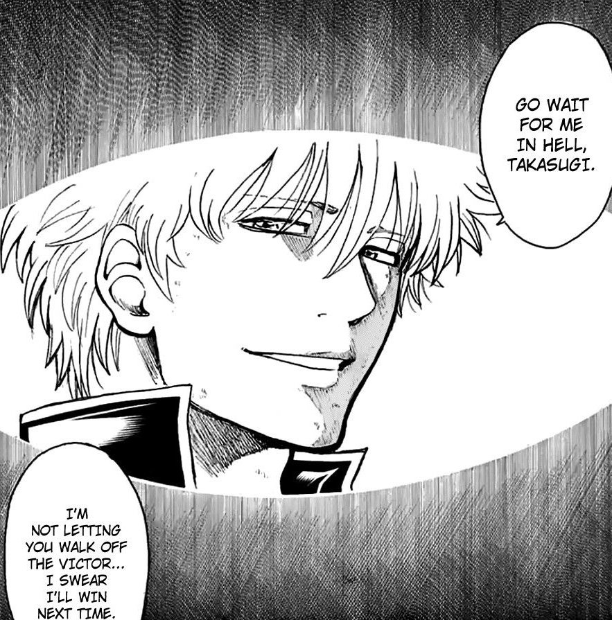 Takasugi needed someone to be gentle to him as he was dying, and thank god it was Gintoki.