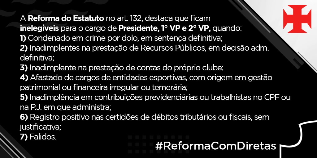 #reformacomdiretas #Vasco
