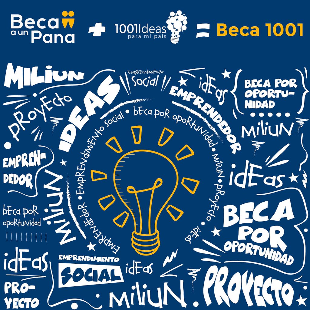BecaUnPana's tweet photo. Nos aliamos con @MiliunIdeas para conseguir a un emprendedor como TÚ 🙋🏻‍♂️ https://t.co/EU66wrsNxf
