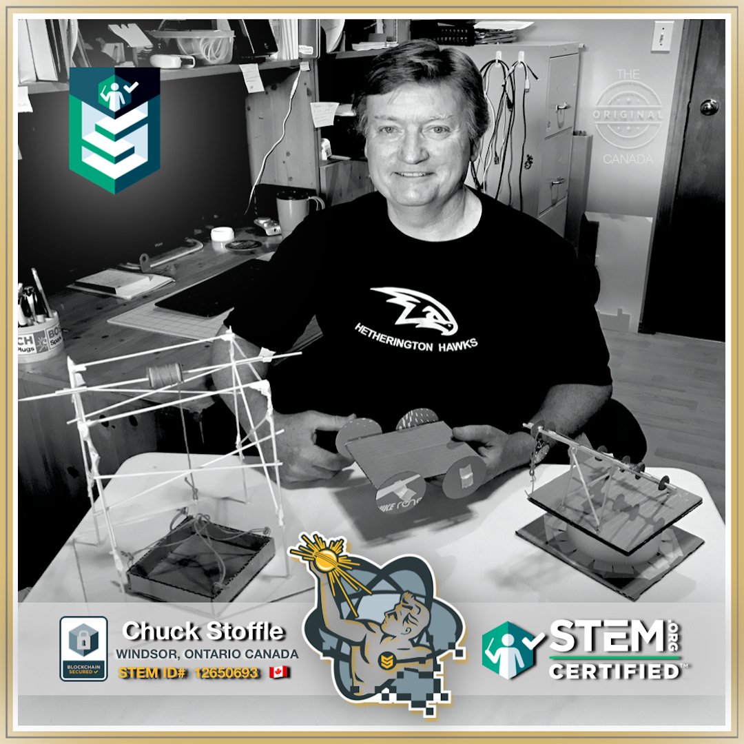 stemdotorg's tweet image. Meet @ChuckStoffle 🇨🇦, he develops and delivers #STEM curriculum to students from K to 8th grade at MS Hetherington Public School in Windsor, ON. #STEMCertified 🔐

#STEMCertification #STEMEducation #STEMPD #STEMTraining #STEMTeacher #STEMFellow #STEMFellowship #BestInSTEM 🍎