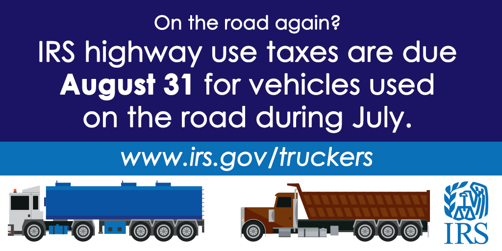 Irsnews Irs Reminder Taxpayers With 25 Or More Taxed Vehicles Must Now Efile Highway Use Tax Form 2290 More At T Co 02cepoarrr T Co Vie4xsrhbk